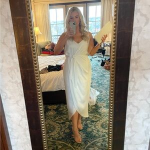 Shona Joy tie front cocktail dress